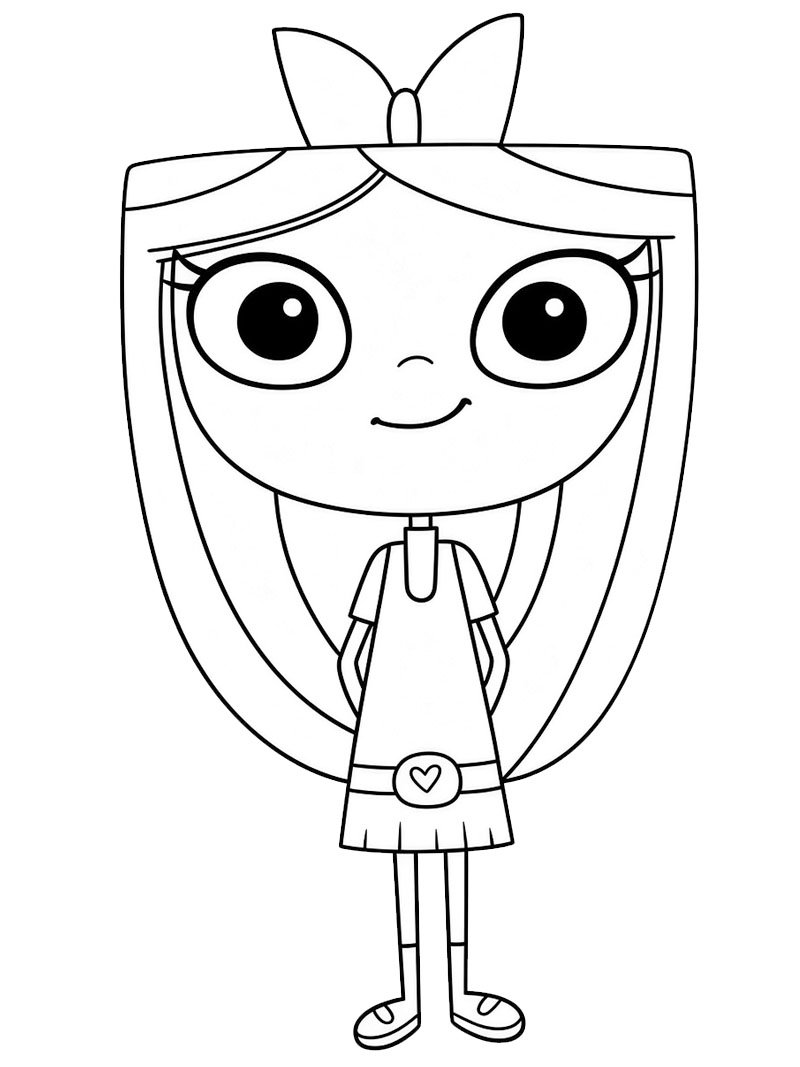 Isabella (Phineas and Ferb) Coloring page Isabella (Phineas and Ferb) Coloring page