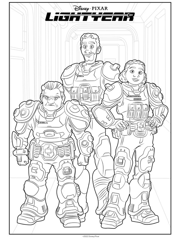 Izzy, Darby and Mo Coloring page