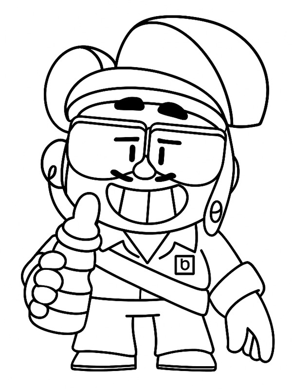 Jae-yong Brawl Stars Coloring page Jae-yong Brawl Stars Coloring page