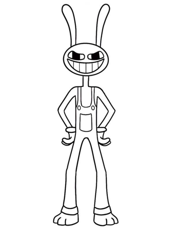Jax The Amazing Digital Circus Coloring page Jax The Amazing Digital Circus Coloring page