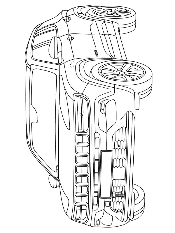 Jeep Avenger Coloring page