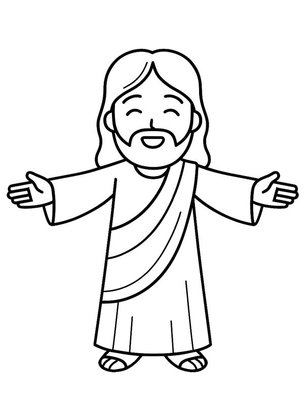 Jesus Christ Coloring page