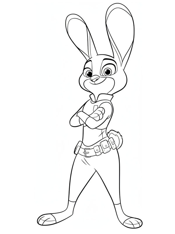 Judy Hopps (Zootopia) Coloring page
