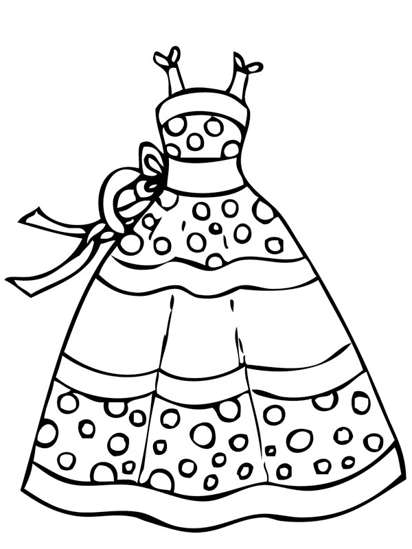 Dress Coloring page