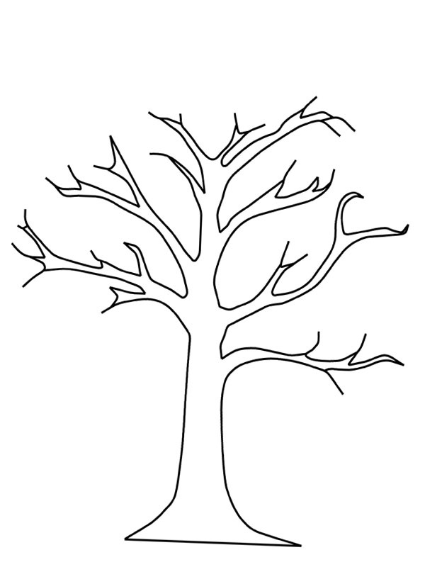 Bare Tree Coloring page