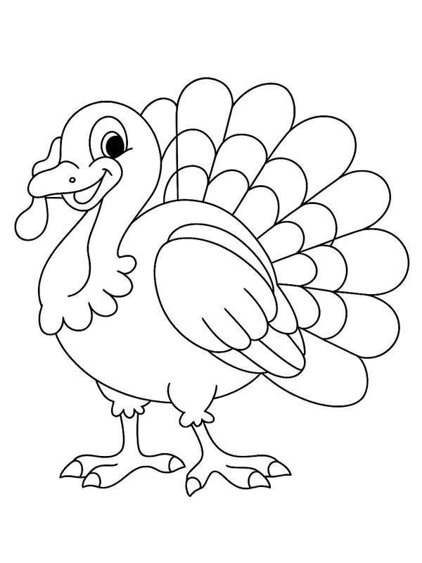 Turkey Coloring page