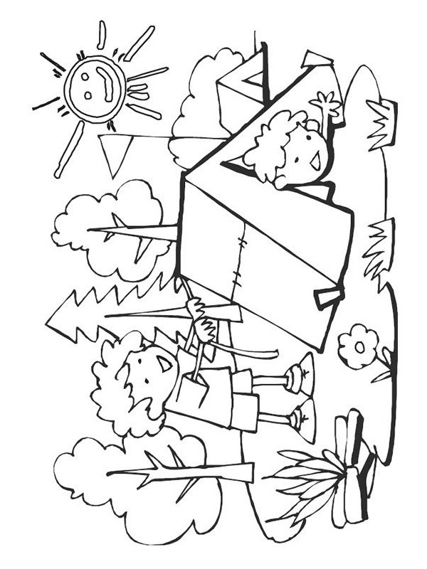 camping Coloring page