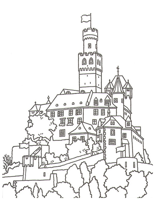 castle Marksburg Coloring page