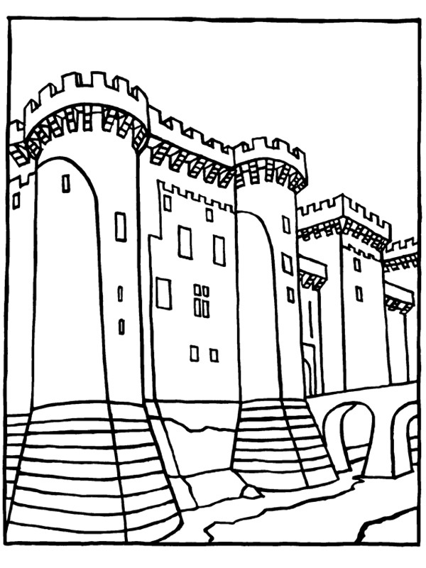 Tarascon Castle Coloring page