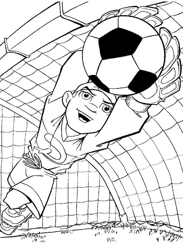 goalie Coloring page