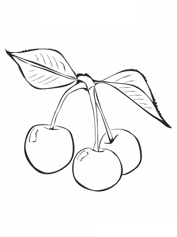 Cherries Coloring page