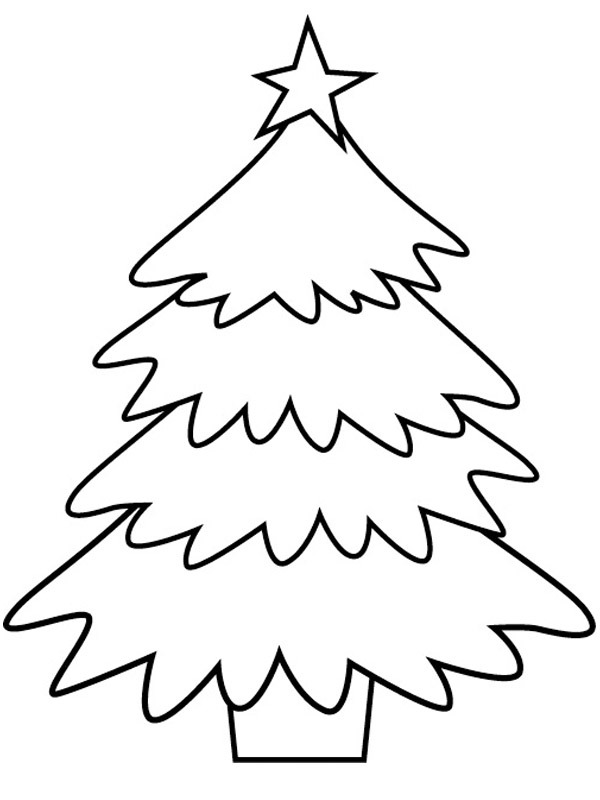 Christmas tree Coloring page