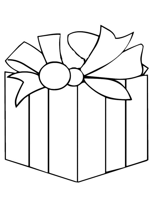 Christmas present Coloring page