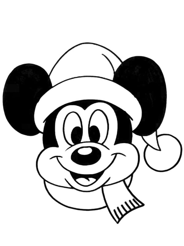 Christmas Mickey Mouse Coloring page Christmas Mickey Mouse Coloring page