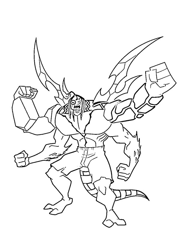 Kevin 11 (Ben10) Coloring page