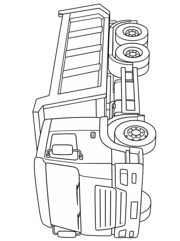 Dump truck Coloring page