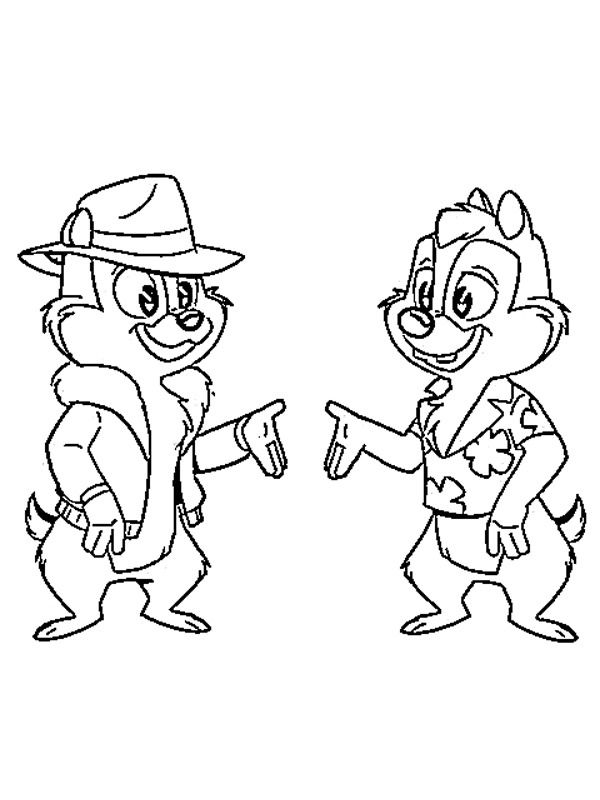 Chip 'n Dale: Rescue Rangers Coloring page