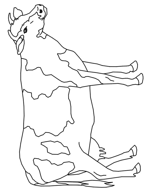 Cow Coloring page