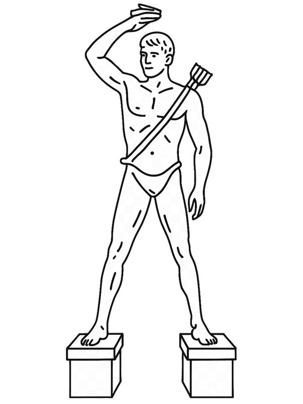 Colossus of Rhodes Coloring page
