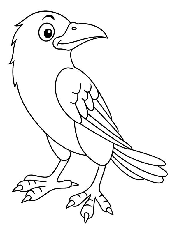 Crow Coloring page
