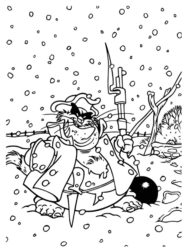 Scratchpaws the cat Coloring page Scratchpaws the cat Coloring page