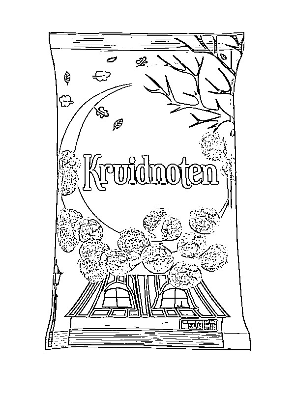 Dutch ginger cookies (kruidnoten) Coloring page