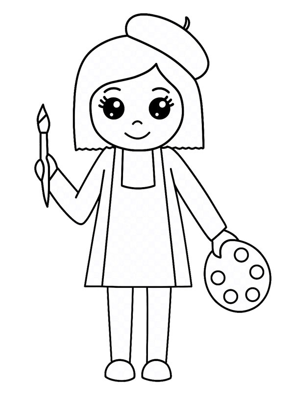 Artist Coloring page