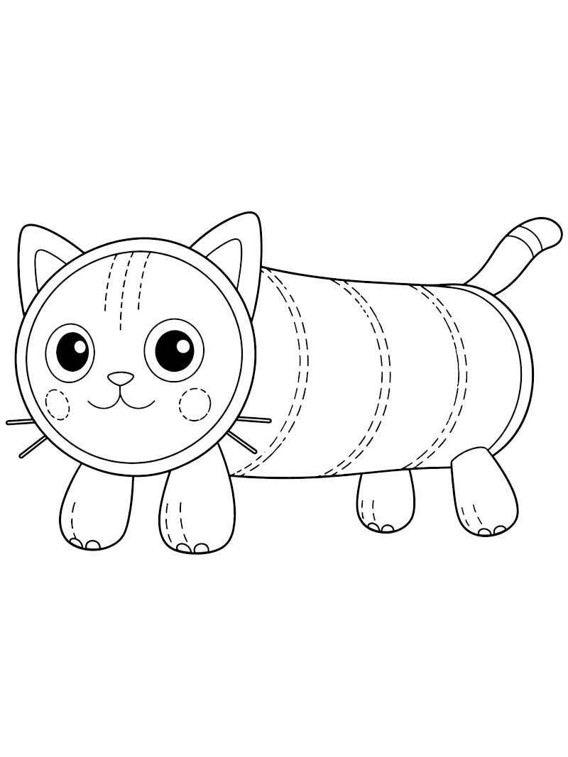 Pillow Cat (Gabby's Dollhouse) Coloring page