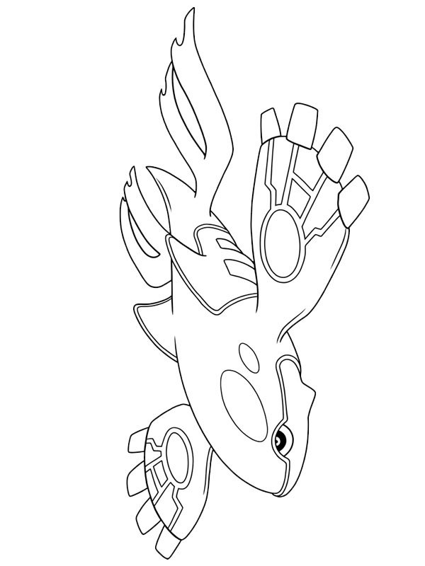Kyogre (Pok&eacute;mon) Coloring page