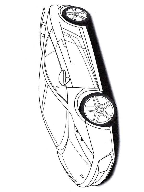 Lamborghini Gallardo Coloring Page - Funny Coloring Pages