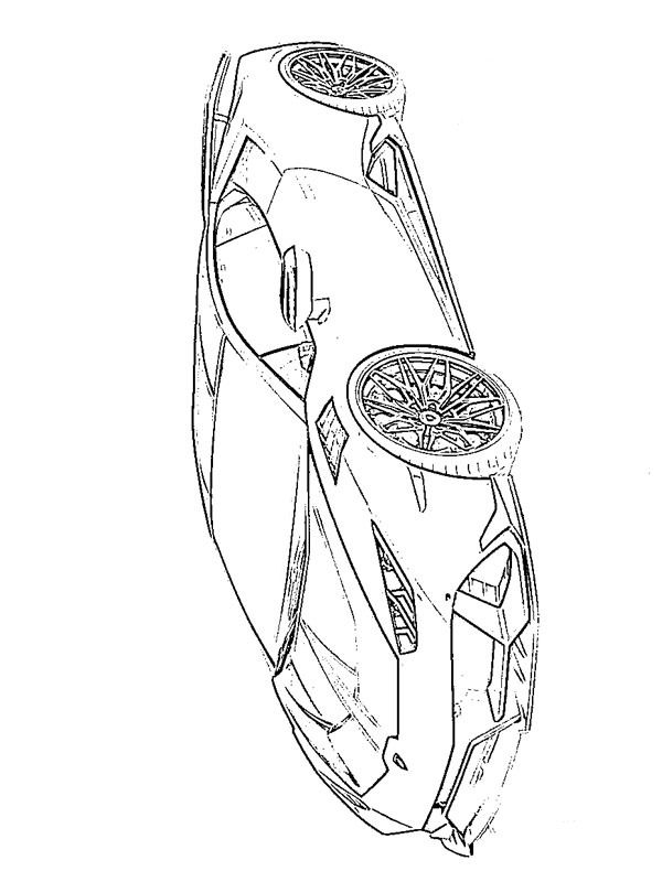 Lamborghini Huracán Coloring page Lamborghini Huracán Coloring page