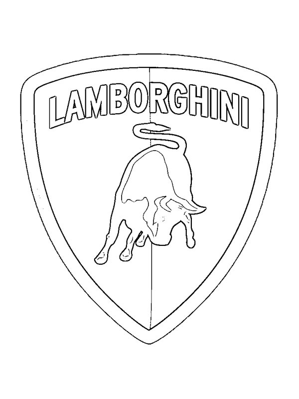 Lamborghini logo Coloring page