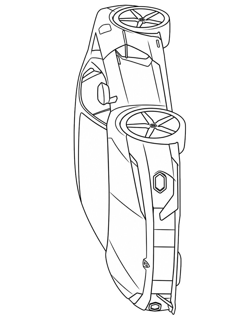 Lamborghini Temerario Coloring page