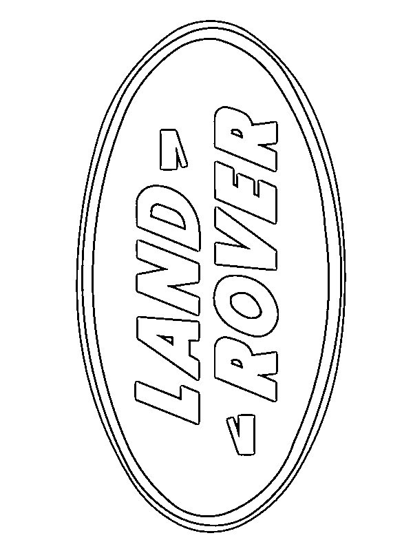 Land Rover logo Coloring page