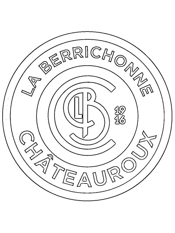 LB Châteauroux Coloring page LB Châteauroux Coloring page