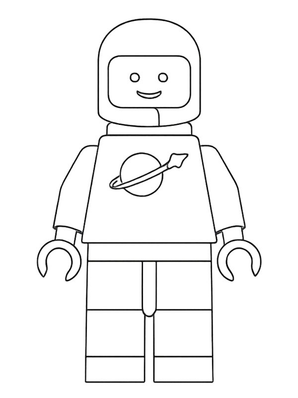 LEGO astronaut Coloring page LEGO astronaut Coloring page