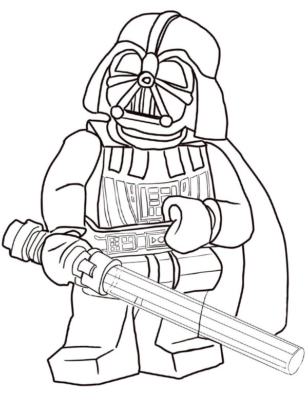 Lego Darth Vader Coloring page