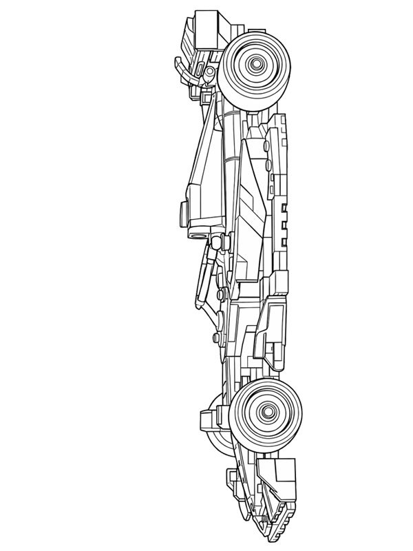 LEGO F1 racecar Coloring page