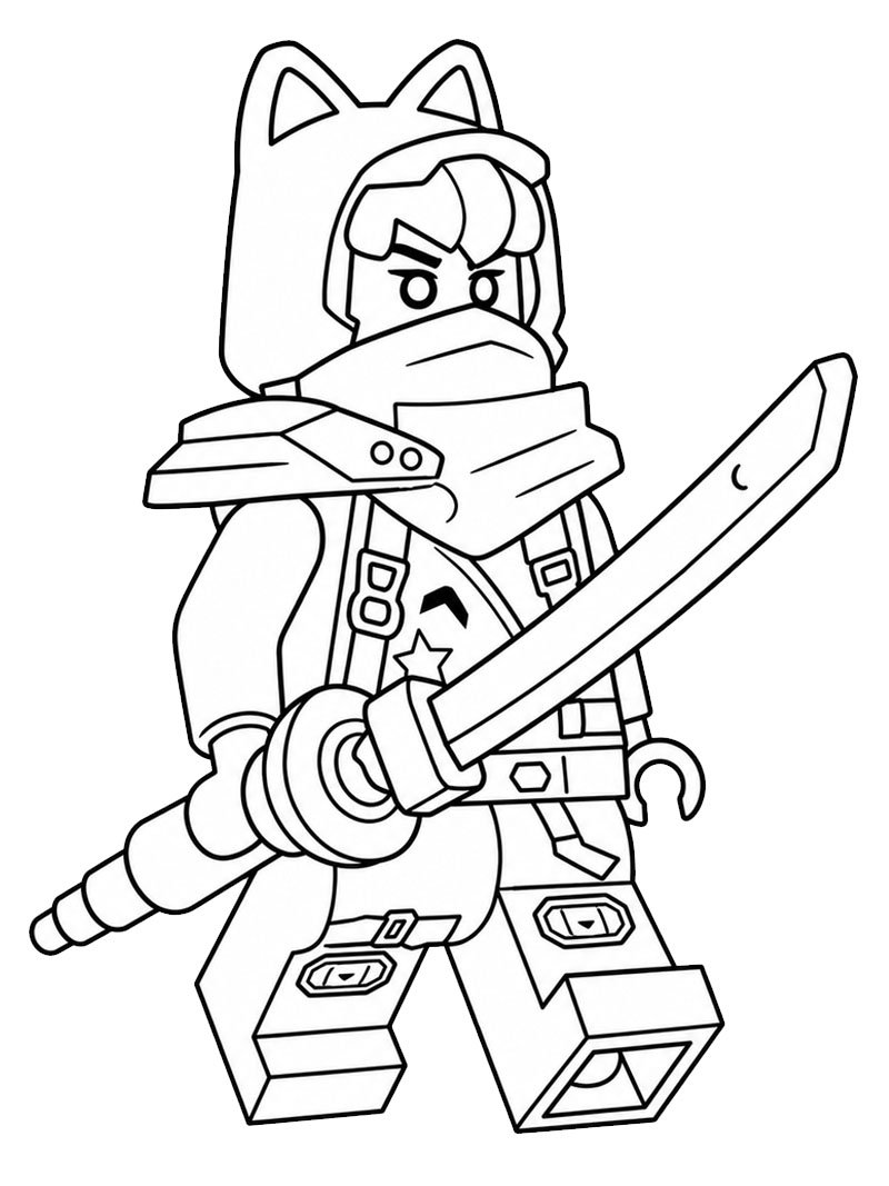 LEGO Ninjago Sora Coloring page LEGO Ninjago Sora Coloring page
