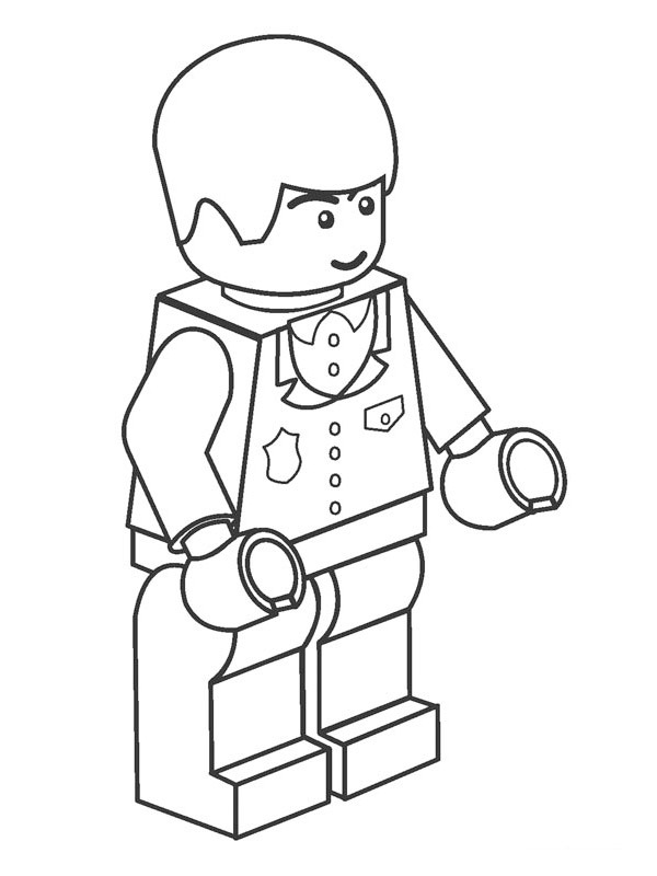 Lego guy Coloring page