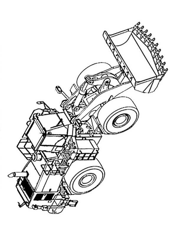 Lego Loader Coloring page