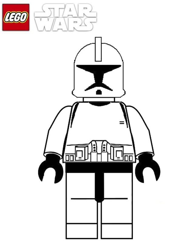 Lego Star Wars Stormtrooper Coloring page