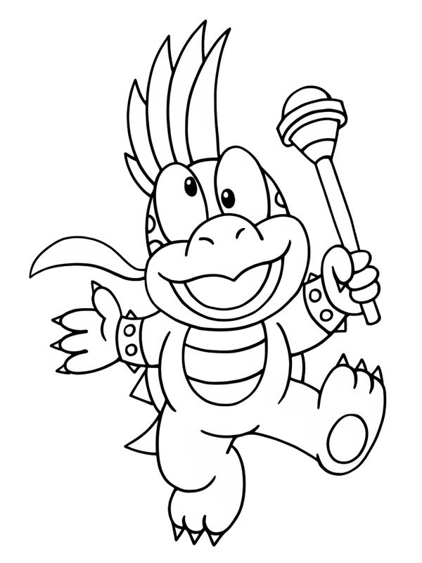 Lemmy Koopa Coloring page