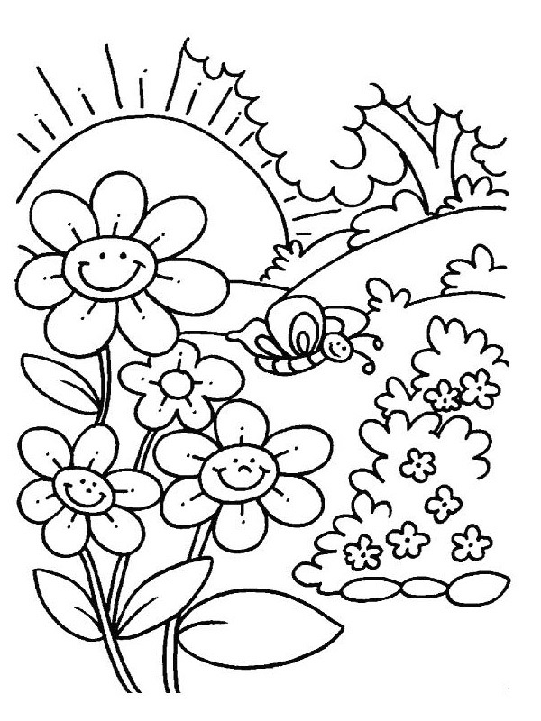 Spring Coloring page