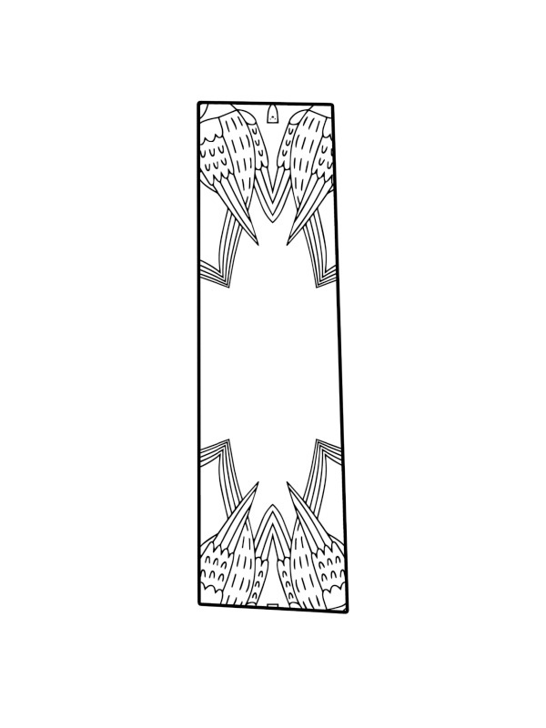 Letter I Mandala Coloring page Letter I Mandala Coloring page