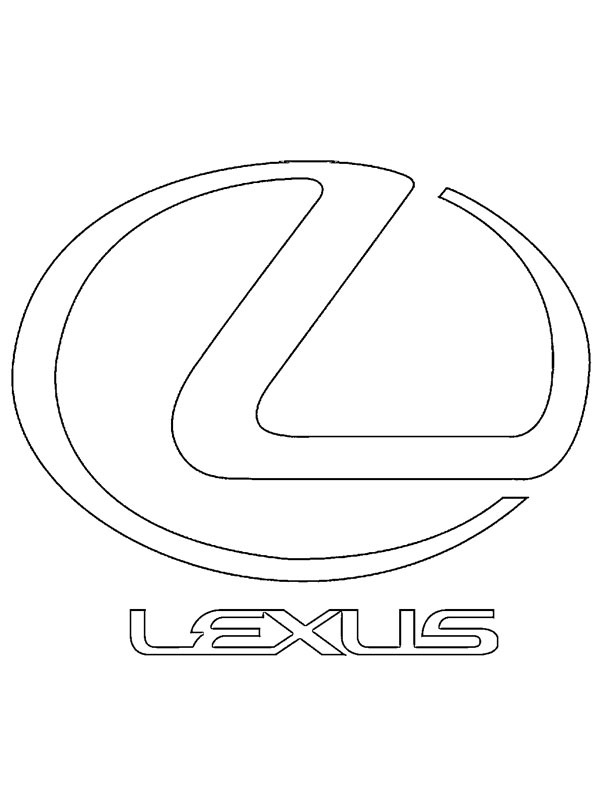 lexus logo Coloring page