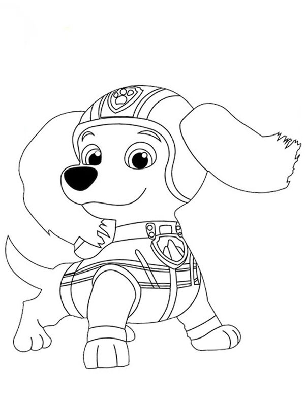 Dachshund Liberty PAW Patrol Coloring page Dachshund Liberty PAW Patrol Coloring page