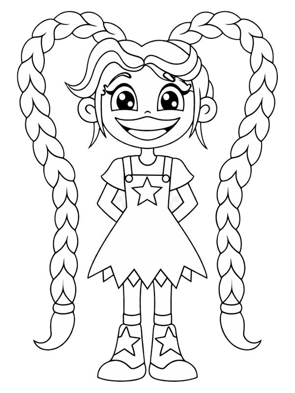 Lily Lovebraids (Poppy Playtime) Coloring page Lily Lovebraids (Poppy Playtime) Coloring page