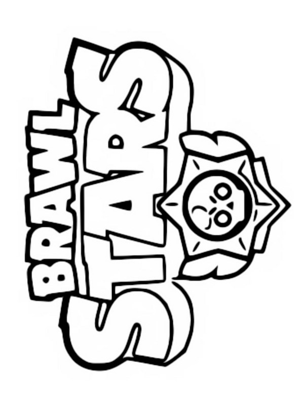 Brawl Stars Logo Coloring page