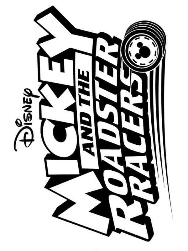 Logo Mickey and the roadstar racers Coloring page